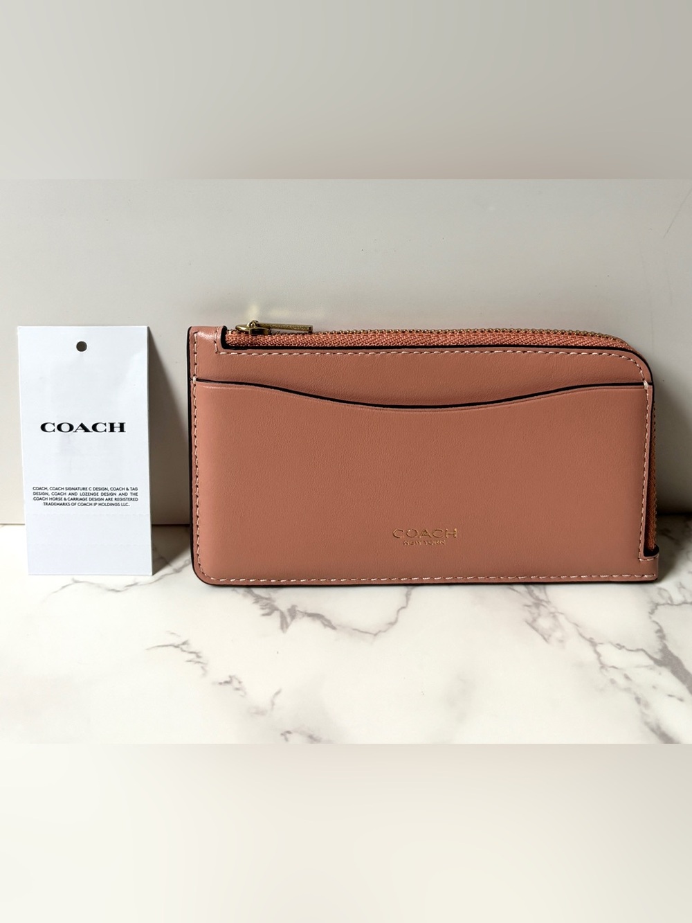 New Coach Essential New York Zip Card Case Wallet - Picture 3 of 10